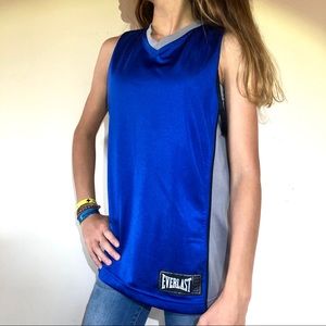 Athletic blue tank top